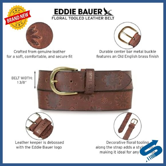 Genuine Leather Belt with Metal Buckle, Adjustable Fit, Durable main image 5